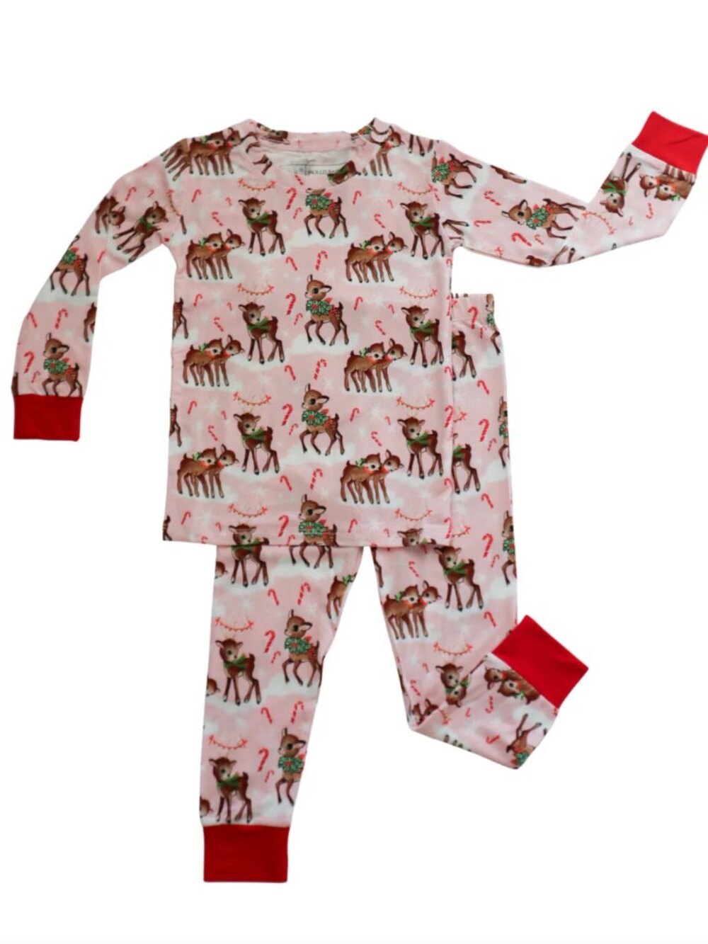 Hollis Baker Vintage Reindeer Christmas Bamboo Pajama Set